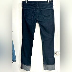 Ag Adriano Goldschmied Jeans The Stevie Cuff Slim Straight Jeans Size 25